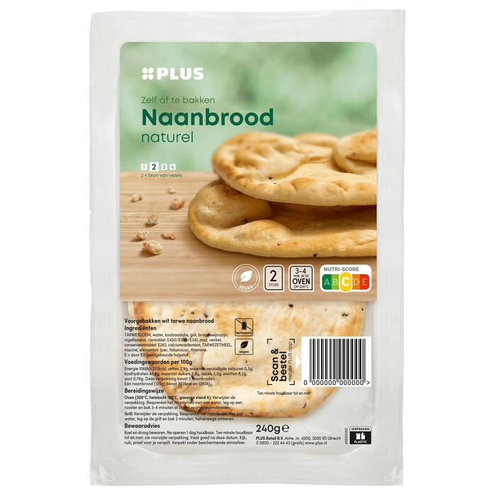 PLUS Naanbrood (Zak, 240g)