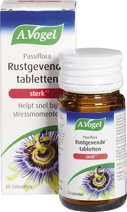Passiflora rustgevend extra sterk tabletten (30 st.)