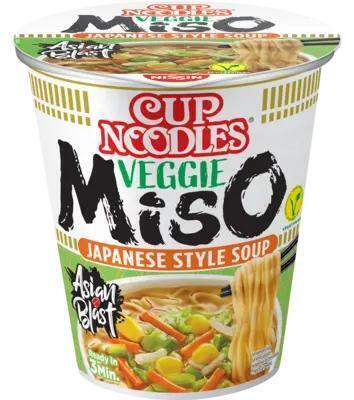 Nissin Noodles veggie miso (67g)