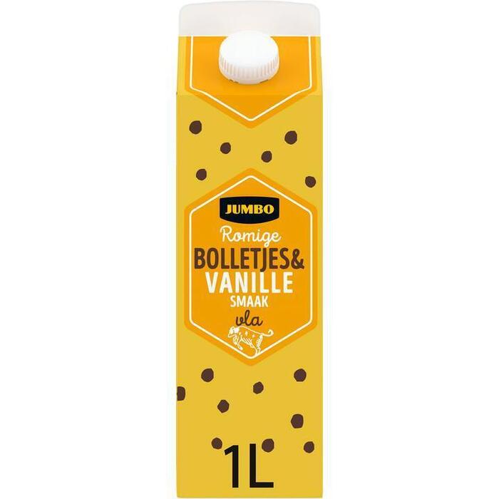 Jumbo Vanille Vla met Crunchy Chocoladebolletjes 1L (1L)