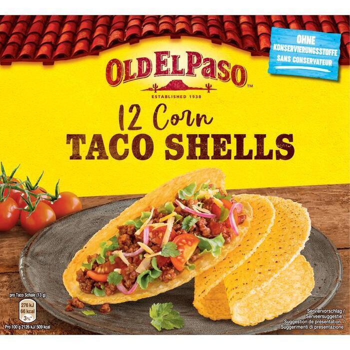 Old El Paso Taco Shells 156g (12 × 13g)