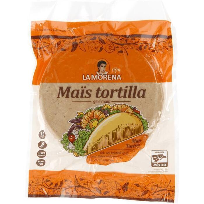 La Morena Gele maïstortilla (10 × 25g)