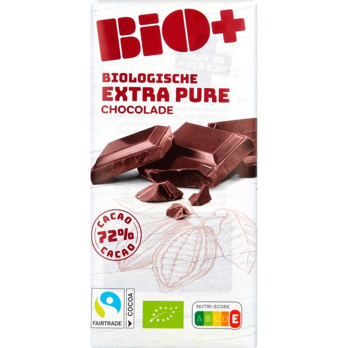 Chocoladereep extra puur 72% cacao (100g)