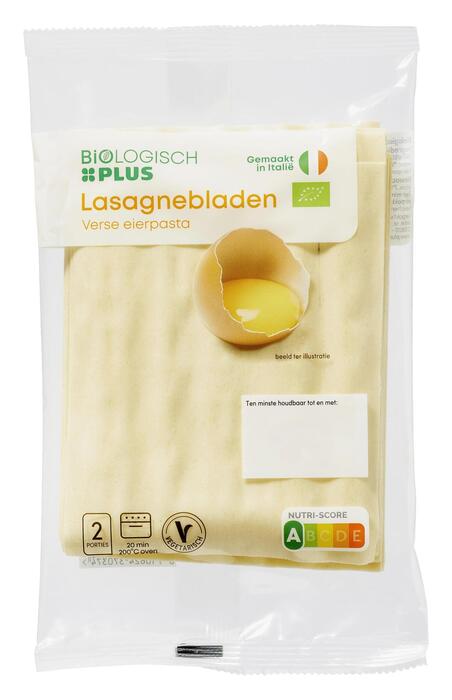 Lasagnebladen biologisch (Zak, 250g)