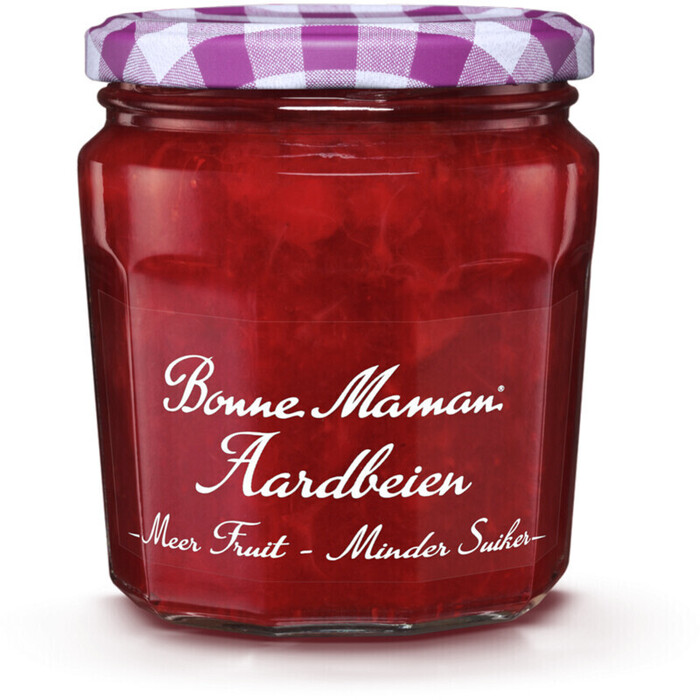 Bonne Maman Meer fruit minder suiker aardbeien jam (Pot, 335g)