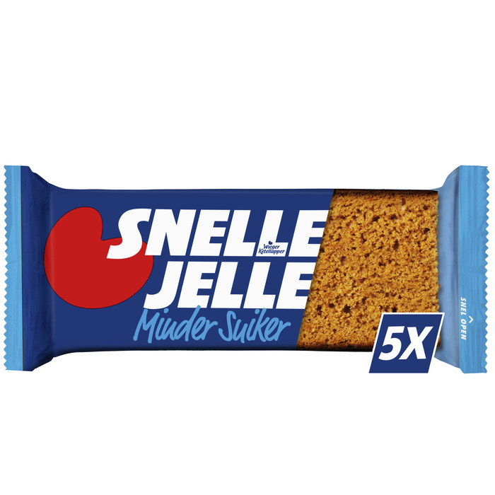 Snelle Jelle Minder suiker 5-pack (Pak, 5 × 50g)