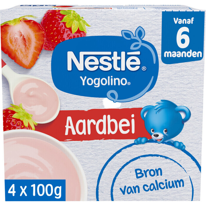 Yogolino Aardbei 6 mnd (Pak, 400g)