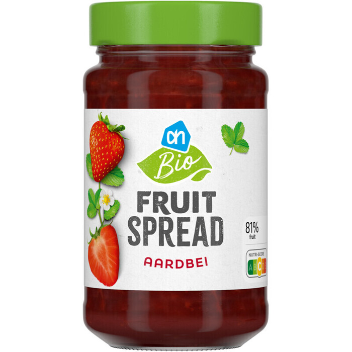 AH Biologisch Aardbei fruitspread (250g)