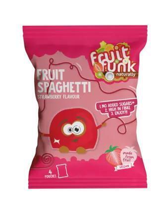 Fruitfunk Fruit spaghetti strawberry (80g)