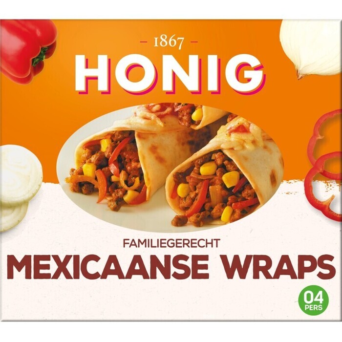 Honig Familiegerecht Mexicaanse wraps (Doos, 305g)