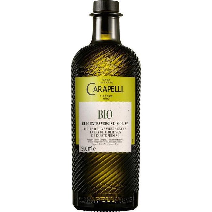 Carapelli Bio Extra Olijfolie van de Eerste Persing 500 ml (Fles, 0.5L)
