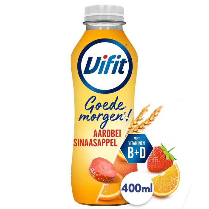 Goedemorgen drink aardbei sinaasappel (Fles, 40cl)