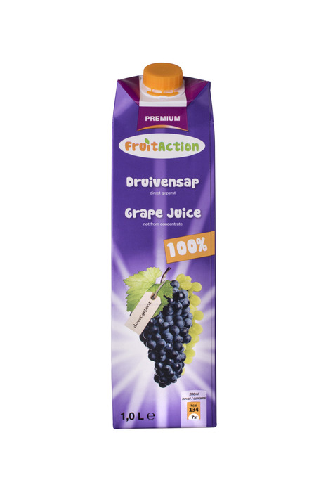 Fruit Action Druivensap 1L (1L)