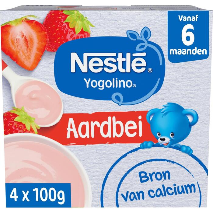 Yogolino Aardbei 6 mnd (Pak, 400g)