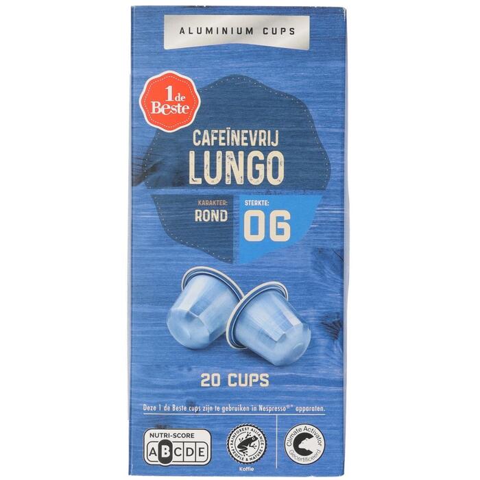 1 de Beste Koffiecups lungo decaf 20 st.