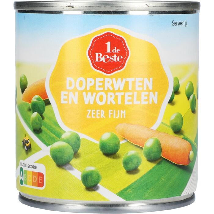 Doperwten en wortelen extra fijn (400g)