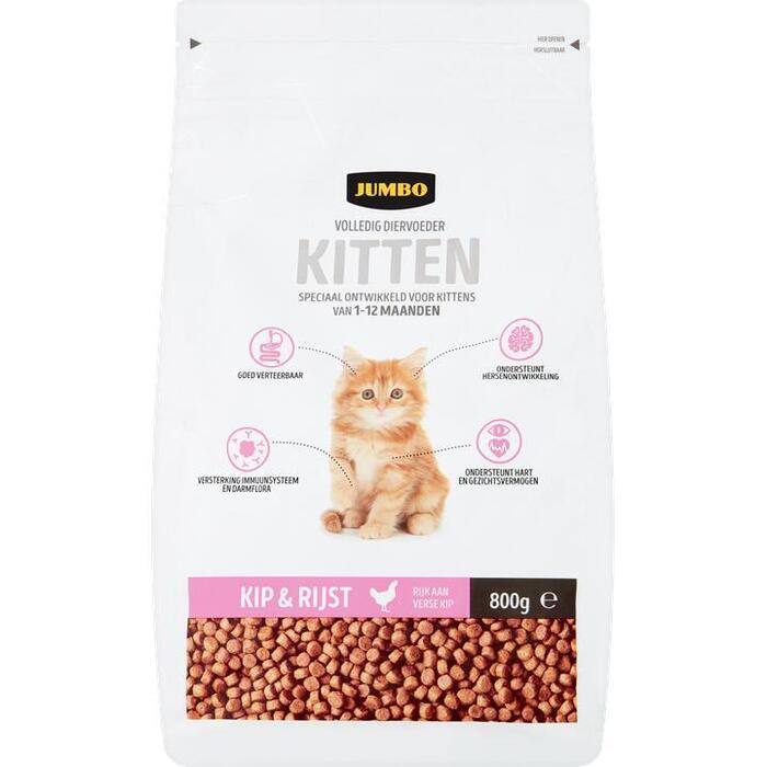 Jumbo Volledig Diervoeder Kitten Kip & Rijst ca. 800g (800g)