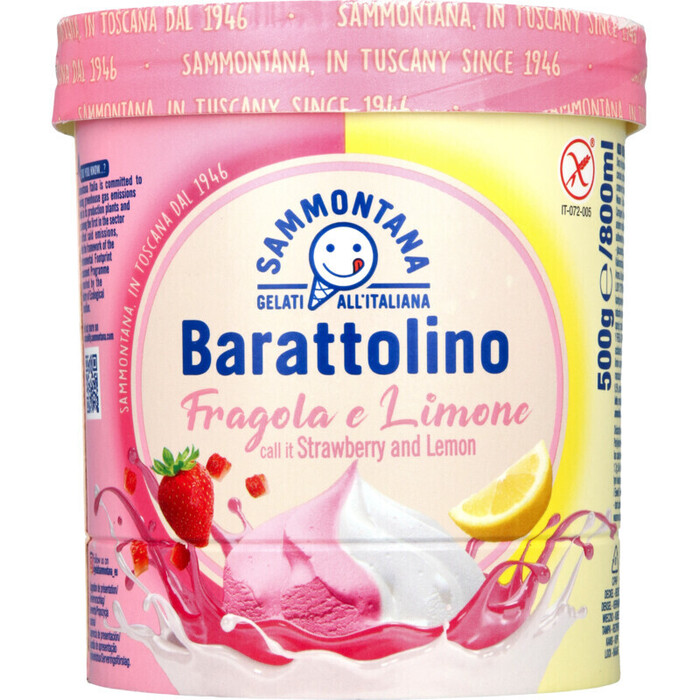 Sammontana Barattolino strawberry and lemon (500g)