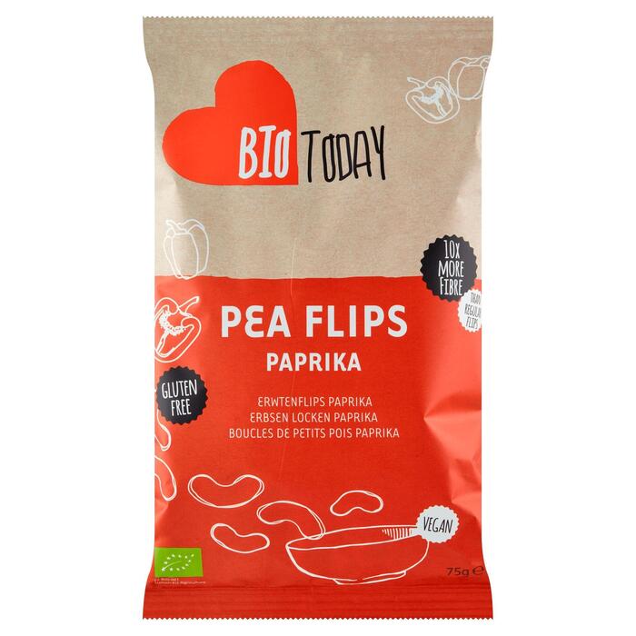 BioToday Pea flips paprika (Zak, 75g)