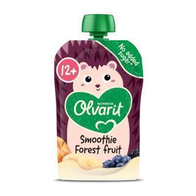 Olvarit Knijpfruit Smoothie Bosvruchten 12+ Maanden 100 g (Zak, 100g)