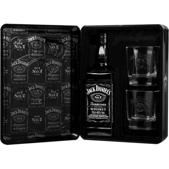 Jack Daniels JACK DANIELS 70CL TIN +GL (rol, 0.7L)