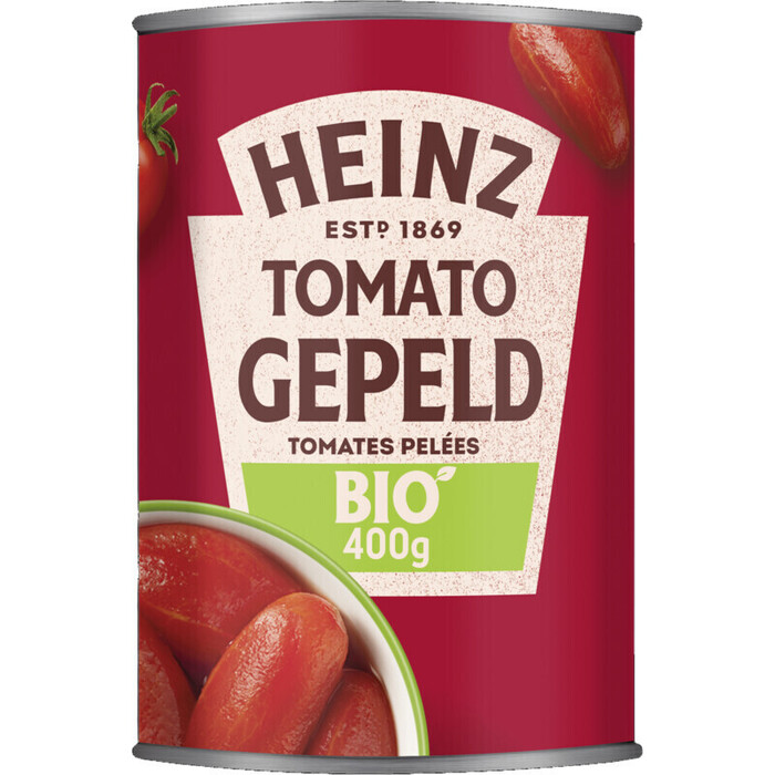 Biologische gepelde tomaten (Blik, 400g)