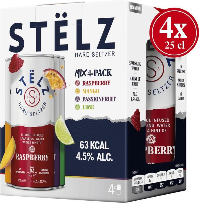 STËLZ - Hard Seltzer - Multipack - 4 x 250ML