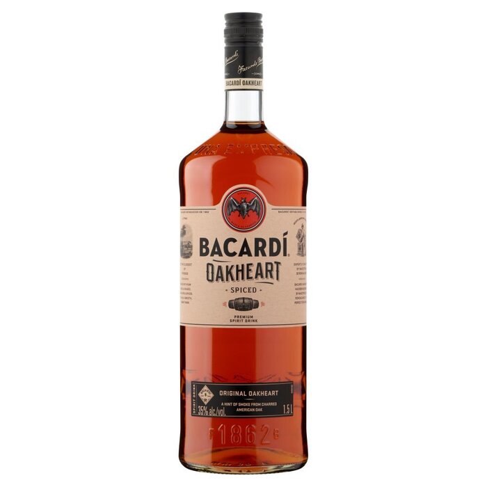 Bacardí Oakheart Spiced Premium Spirit Drink 1,5 L (1.5L)