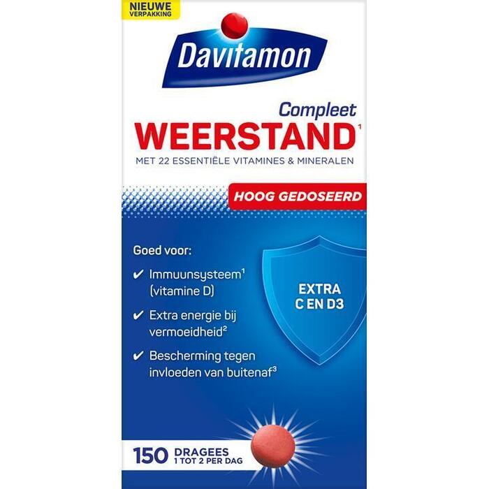 Davitamon Compleet weerstand forte dragees (150 st.)