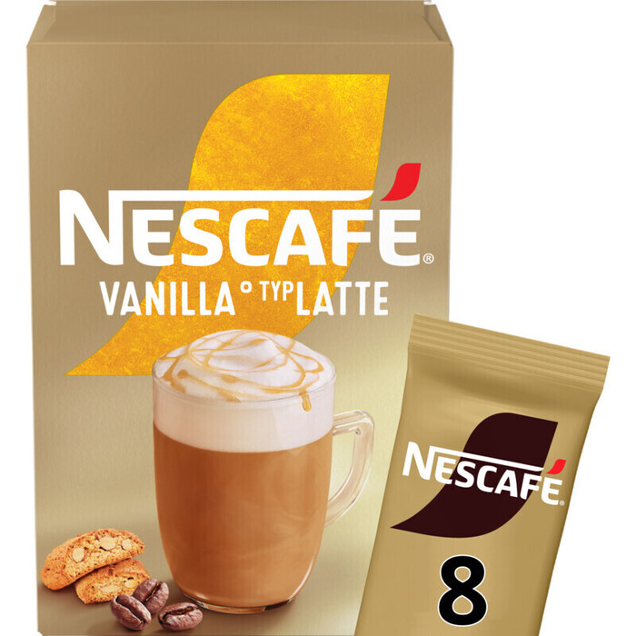 Nescafé Vanilla Typ Latte Koffiedrank 8 x 18,5 g (136g)