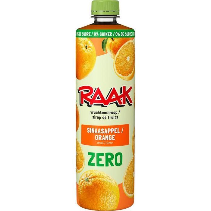RAAK Siroop zero sinaasappel (Fles, 0.75L)
