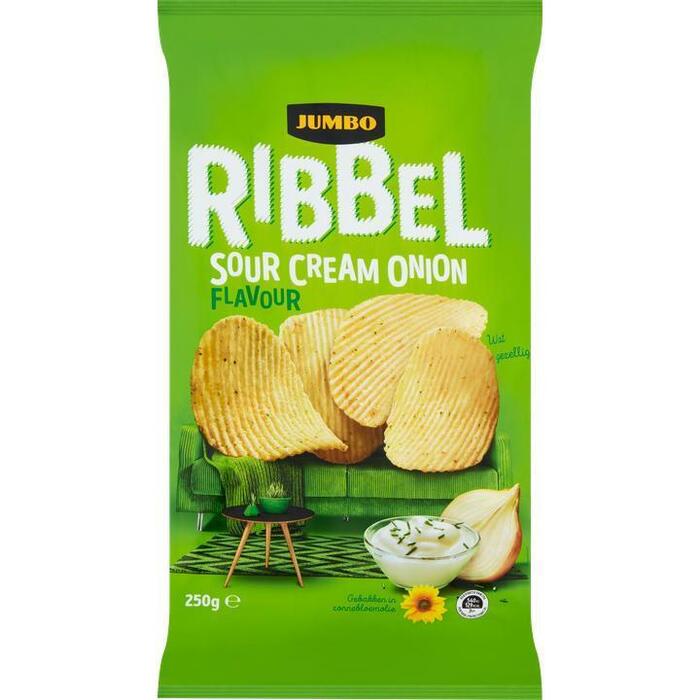 Jumbo Ribbel Sour Cream Onion 250 g (250g)