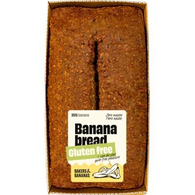 Bakers & Bananas Bananenbrood glutenvrij (310g)