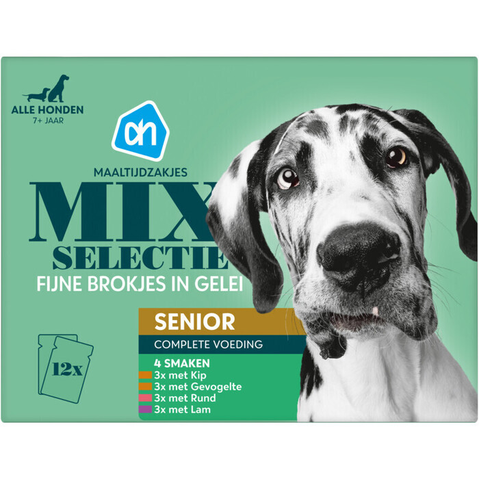 AH Doos maaltijdzak senior gelei (12 × 100g)