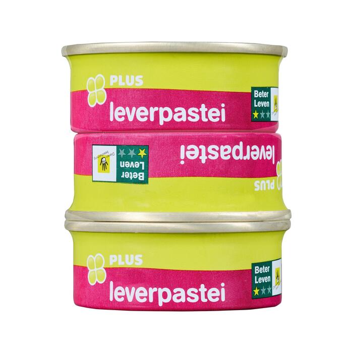 PLUS Leverpastei 3 pack (Set, 168g)
