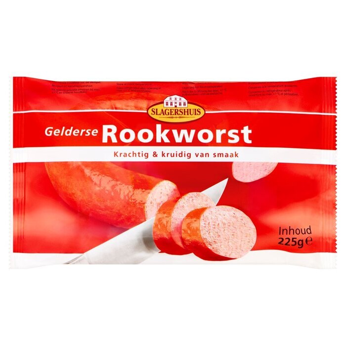Gelderse rookworst (zak, 225g)