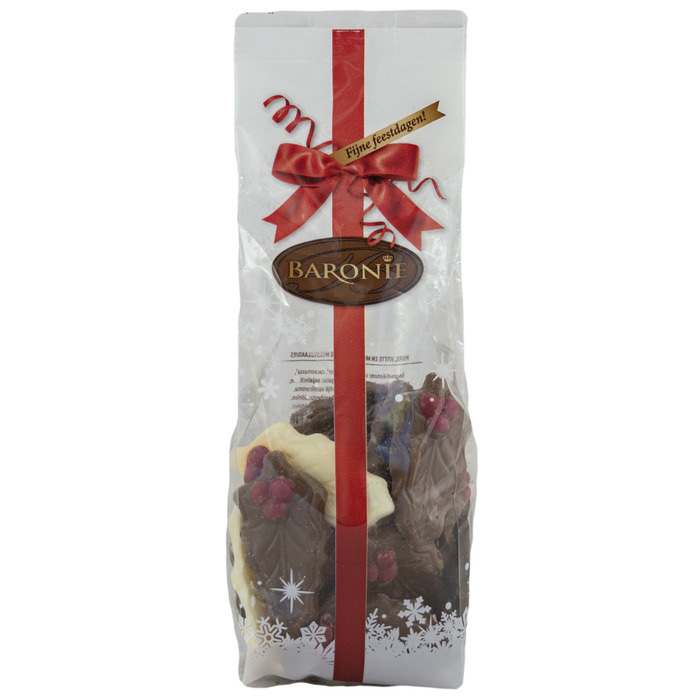 Baronie Hulstblaadjes assorti melk-puur-wit (150g)