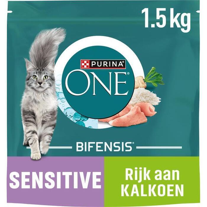 Purina ONE Bifensis Dual Defense Sensitive Kalkoen en Rijst 1,5 kg (1.5kg)