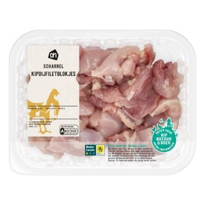 AH Scharrel kipdijfiletblokjes (300g)