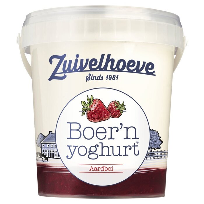 Boer'n yoghurt® Aardbei 750 g (750g)