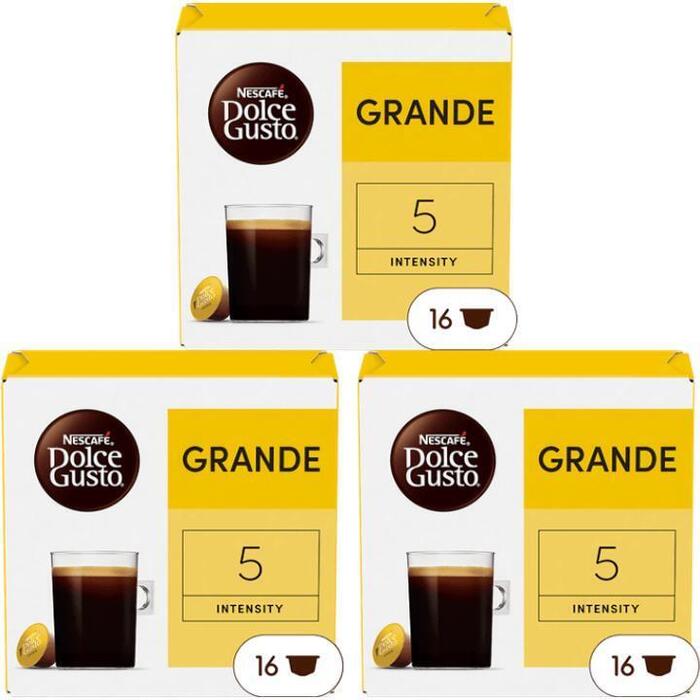 NESCAFÉ Dolce Gusto, Koffie Grande , 3 x 16 capsules