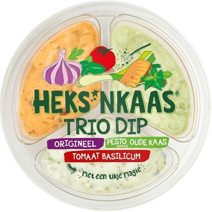 Heks'nkaas Trio Dip Origineel Hummus Tomaat Basilicum 180g (180g)