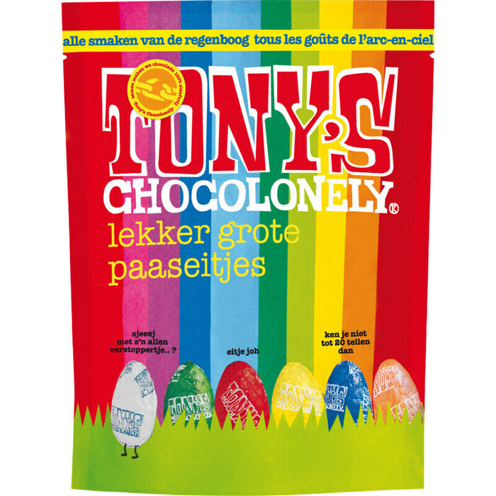 Tony's Chocolonely Lekker Grote Paaseitjes 230 g (230g)