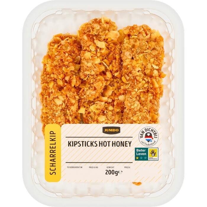 Jumbo Kipsticks Hot Honey Scharrelkip 200 g (200g)