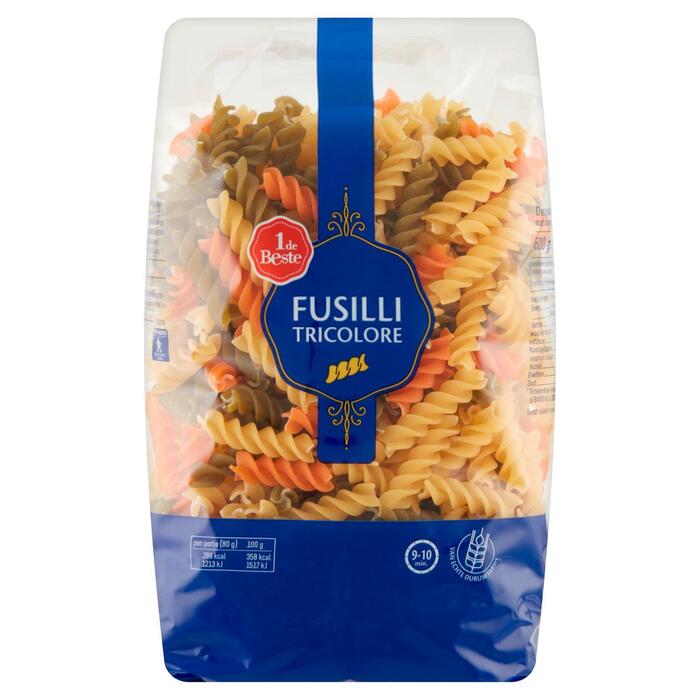1 de Beste Fusilli tricolore (500g)
