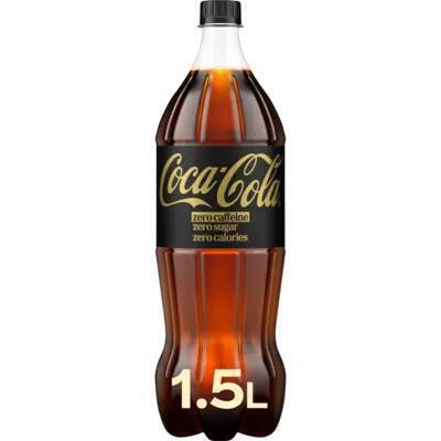 Coca-Cola Zero Sugar Cafeïnevrij PET Fles 1, 5L (Fles, 1.5L)