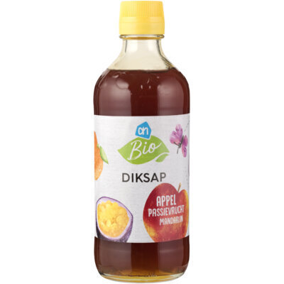 Diksap, Appel-mandarijn-passievrucht (glazen fles, 40cl)