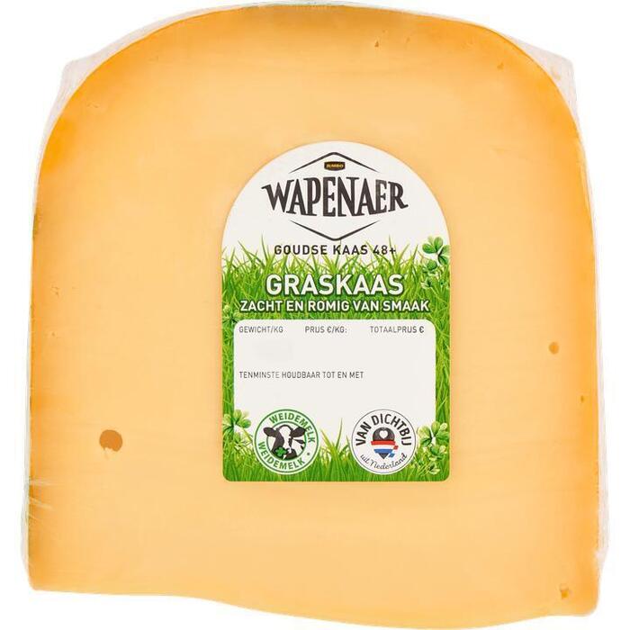 Jumbo Wapenaar Goudse Kaas 48+ Graskaas Stuk ca. 434 g