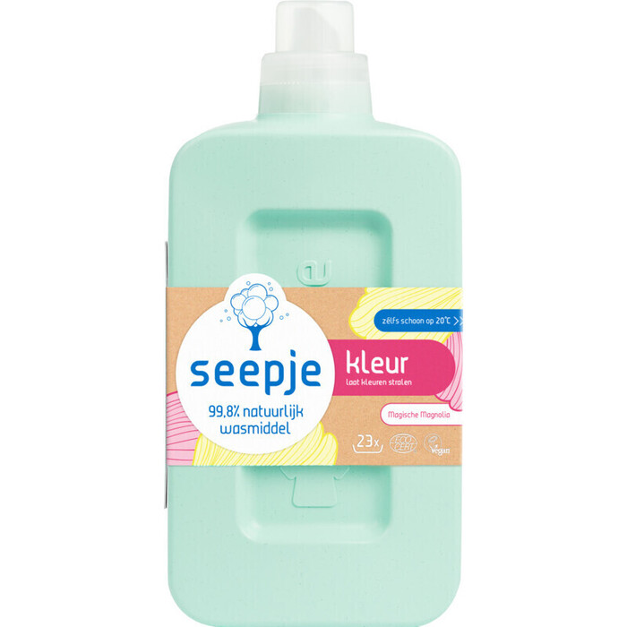 Seepje Natuurlijk Wasmiddel Kleur Magische Magnolia 1000 ml 23 Wasbeurten (1L)