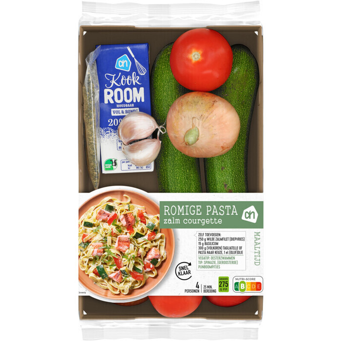 AH Romige pasta zalm courgette verspakket